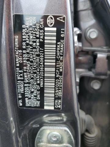 Photo 11 VIN: VNKKTUD36GA069217 - TOYOTA YARIS 