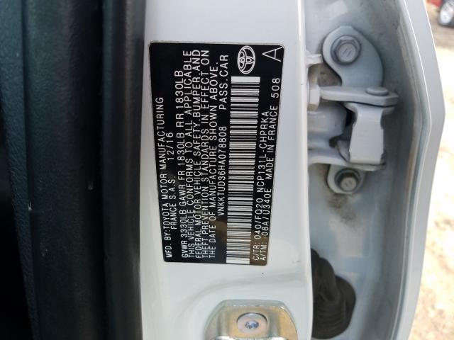 Photo 9 VIN: VNKKTUD36HA078808 - TOYOTA YARIS 