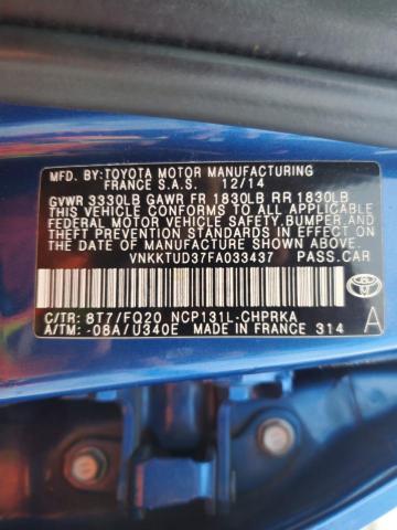 Photo 12 VIN: VNKKTUD37FA033437 - TOYOTA YARIS 