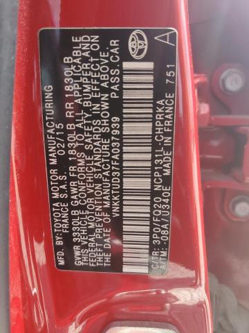 Photo 11 VIN: VNKKTUD37FA037939 - TOYOTA YARIS 