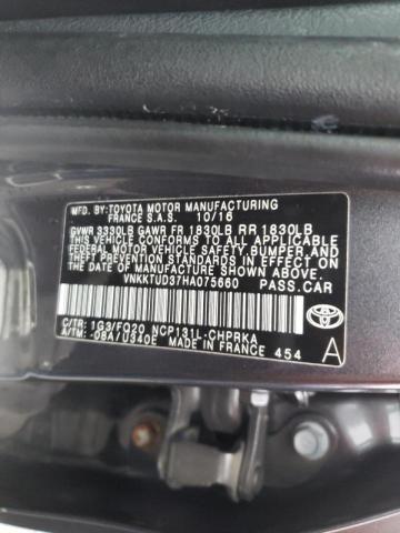 Photo 9 VIN: VNKKTUD37HA075660 - TOYOTA YARIS L 