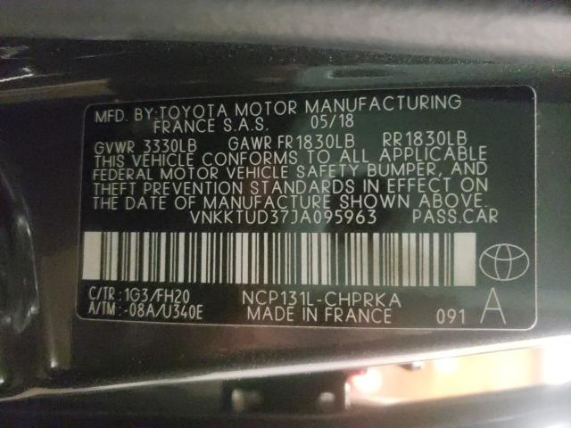 Photo 9 VIN: VNKKTUD37JA095963 - TOYOTA YARIS L 