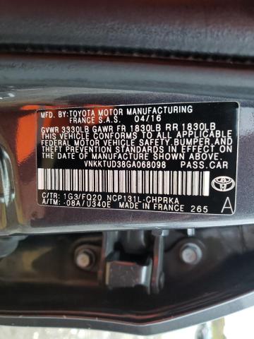 Photo 9 VIN: VNKKTUD38GA068098 - TOYOTA YARIS L 