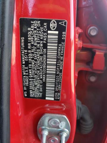 Photo 9 VIN: VNKKTUD38GA069106 - TOYOTA YARIS L 