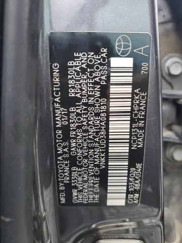 Photo 11 VIN: VNKKTUD38HA081810 - TOYOTA YARIS L 