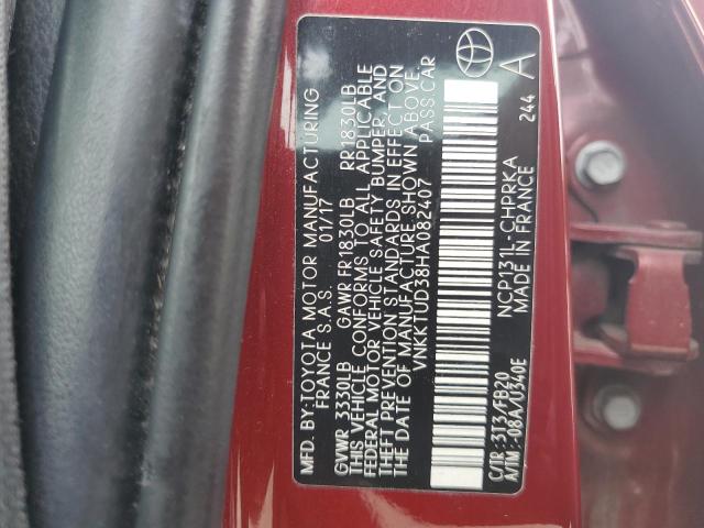 Photo 11 VIN: VNKKTUD38HA082407 - TOYOTA YARIS 