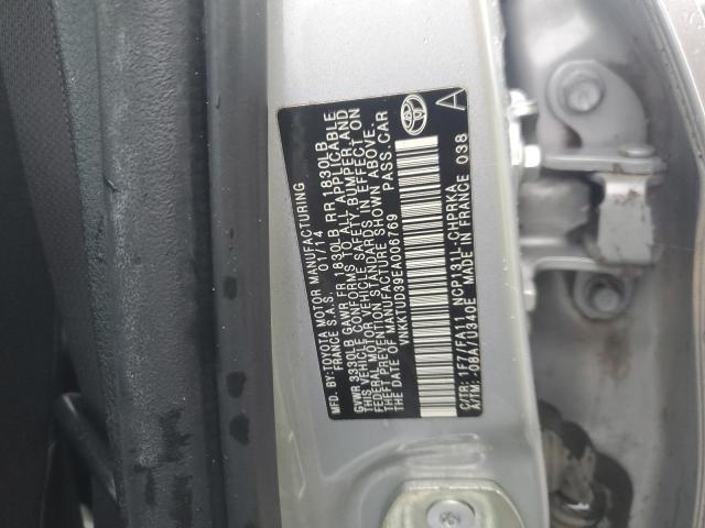 Photo 12 VIN: VNKKTUD39EA006769 - TOYOTA YARIS 