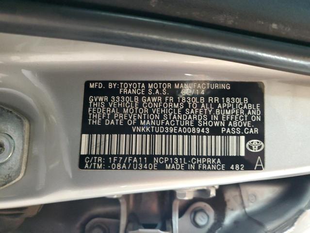 Photo 11 VIN: VNKKTUD39EA008943 - TOYOTA YARIS 