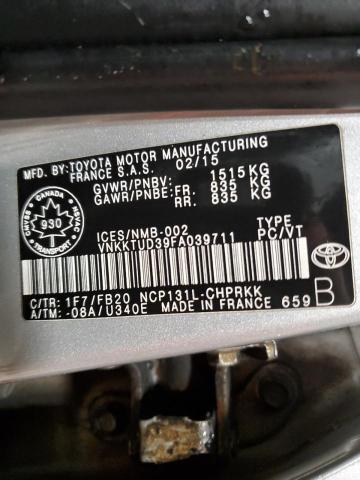 Photo 12 VIN: VNKKTUD39FA039711 - TOYOTA YARIS 