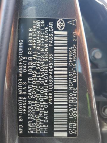 Photo 12 VIN: VNKKTUD39FA045105 - TOYOTA YARIS 