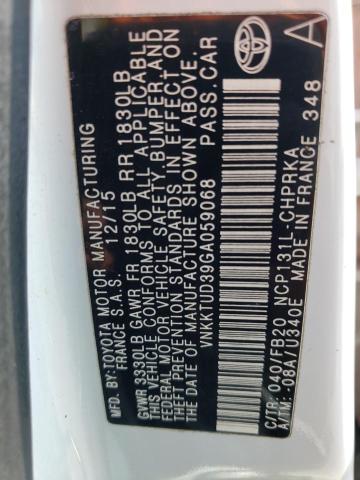 Photo 12 VIN: VNKKTUD39GA059068 - TOYOTA YARIS L 