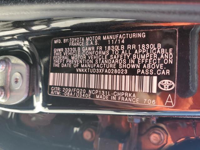 Photo 11 VIN: VNKKTUD3XFA028023 - TOYOTA YARIS 