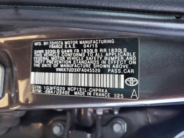 Photo 9 VIN: VNKKTUD3XFA045520 - TOYOTA YARIS 