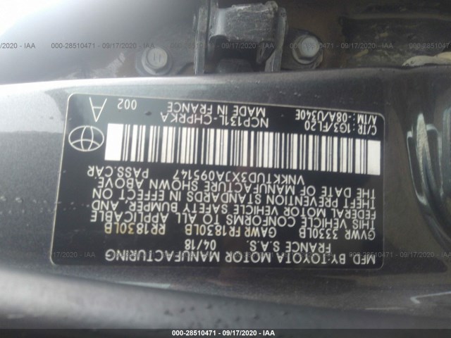 Photo 8 VIN: VNKKTUD3XJA095147 - TOYOTA YARIS 