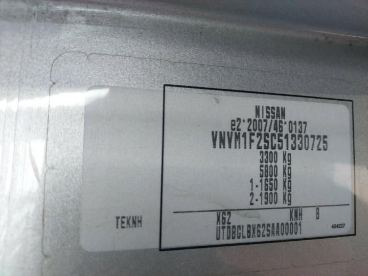 Photo 34 VIN: VNVM1F2SC51330725 - NISSAN NV400 