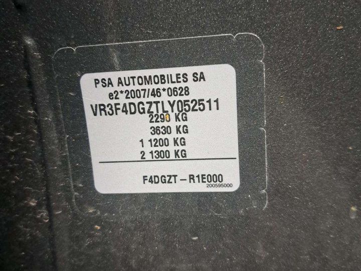 Photo 7 VIN: VR3F4DGZTLY052511 - PEUGEOT 508 SW 