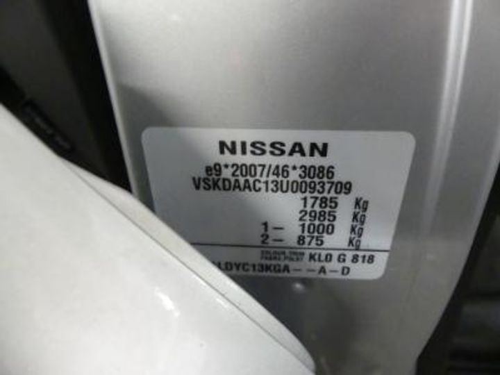 Photo 12 VIN: VSKDAAC13U0093709 - NISSAN PULSAR DIESEL 