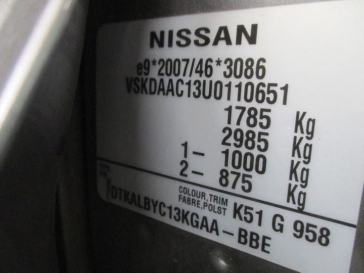 Photo 12 VIN: VSKDAAC13U0110651 - NISSAN PULSAR 