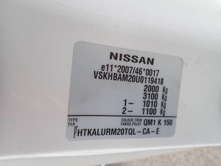 Photo 9 VIN: VSKHBAM20U0119418 - NISSAN NV200 4P 