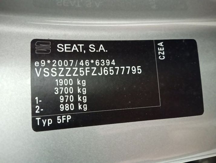 Photo 15 VIN: VSSZZZ5FZJ6577795 - SEAT ATECA '16 