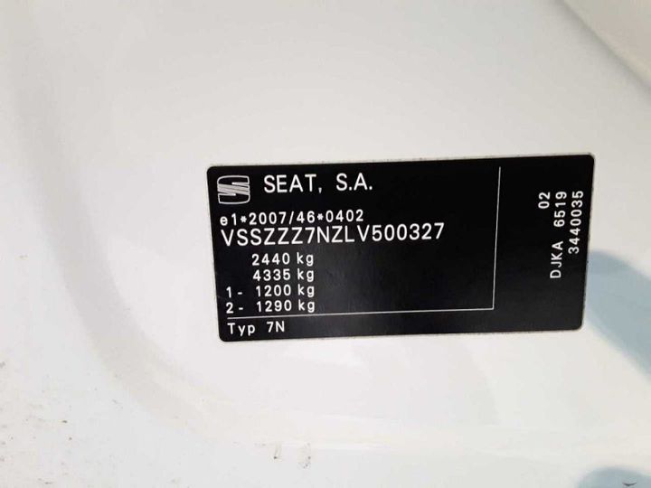 Photo 9 VIN: VSSZZZ7NZLV500327 - SEAT ALHAMBRA 