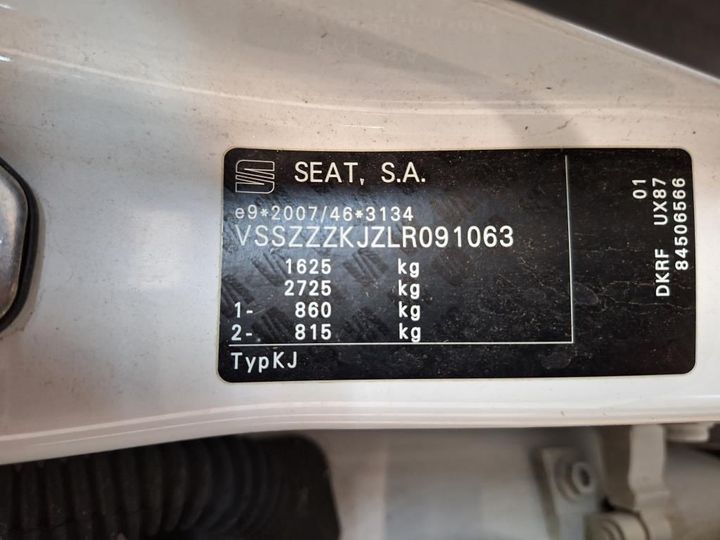 Photo 2 VIN: VSSZZZKJZLR091063 - SEAT ARONA 