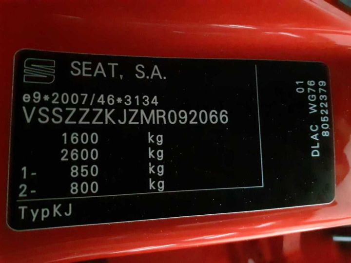 Photo 7 VIN: VSSZZZKJZMR092066 - SEAT ARONA (KJ7)(2017-) 