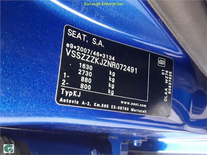 Photo 14 VIN: VSSZZZKJZNR072491 - SEAT ARONA 