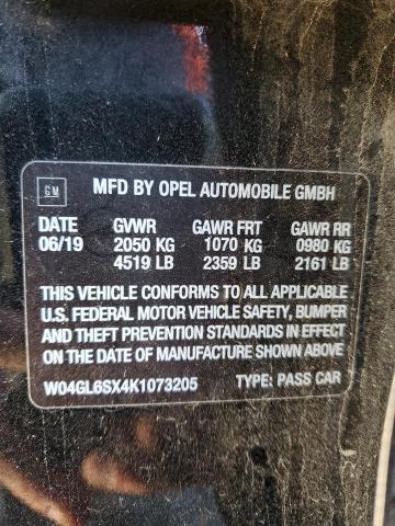 Photo 11 VIN: W04GL6SX4K1073205 - BUICK REGAL 