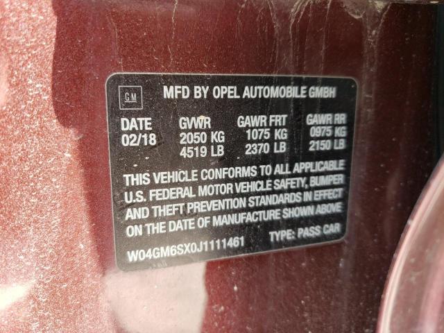 Photo 11 VIN: W04GM6SX0J1111461 - BUICK REGAL PREF 