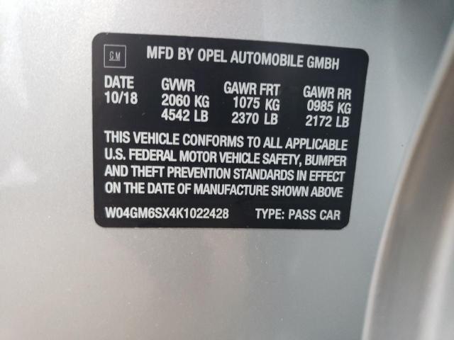 Photo 11 VIN: W04GM6SX4K1022428 - BUICK REGAL PREF 