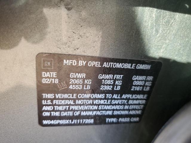 Photo 11 VIN: W04GP6SX1J1117258 - BUICK REGAL ESSE 