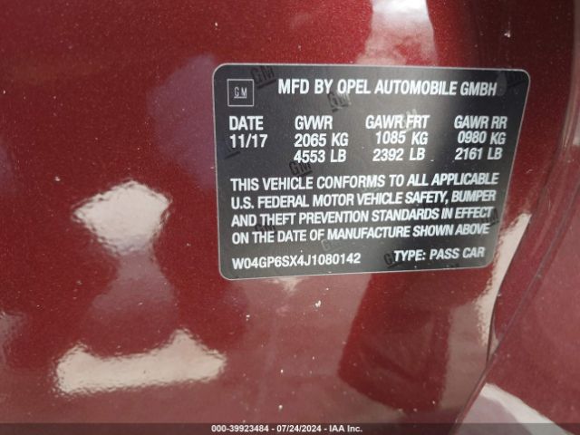 Photo 8 VIN: W04GP6SX4J1080142 - BUICK REGAL 