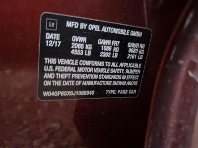 Photo 11 VIN: W04GP6SX6J1088940 - BUICK REGAL ESSE 