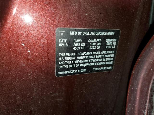 Photo 11 VIN: W04GP6SXXJ1110261 - BUICK REGAL ESSE 