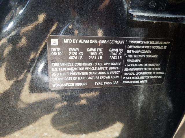 Photo 9 VIN: W04GS5ECXB1009627 - BUICK REGAL CXL 