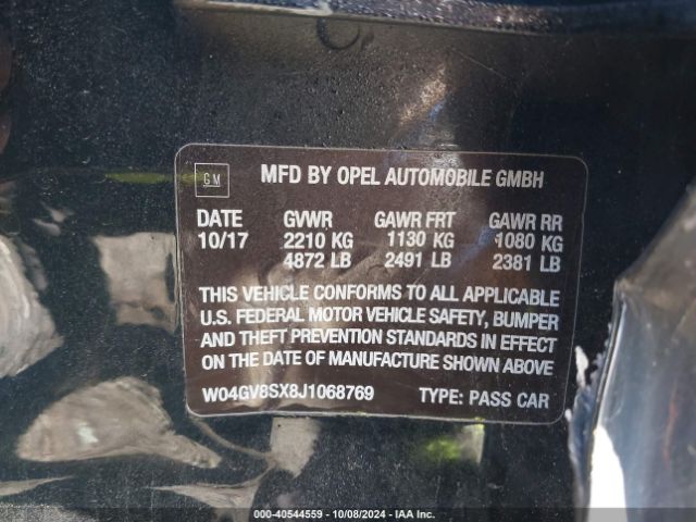 Photo 8 VIN: W04GV8SX8J1068769 - BUICK REGAL TOURX 