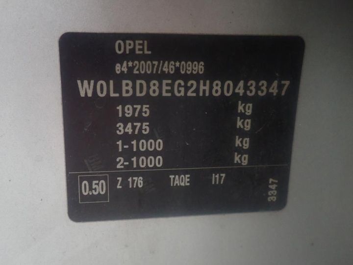 Photo 8 VIN: W0LBD8EG2H8043347 - OPEL ASTRA 