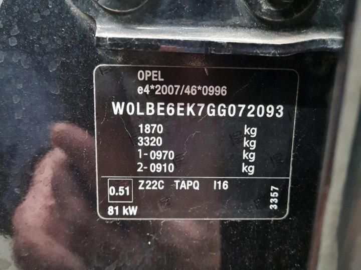 Photo 6 VIN: W0LBE6EK7GG072093 - OPEL ASTRA 