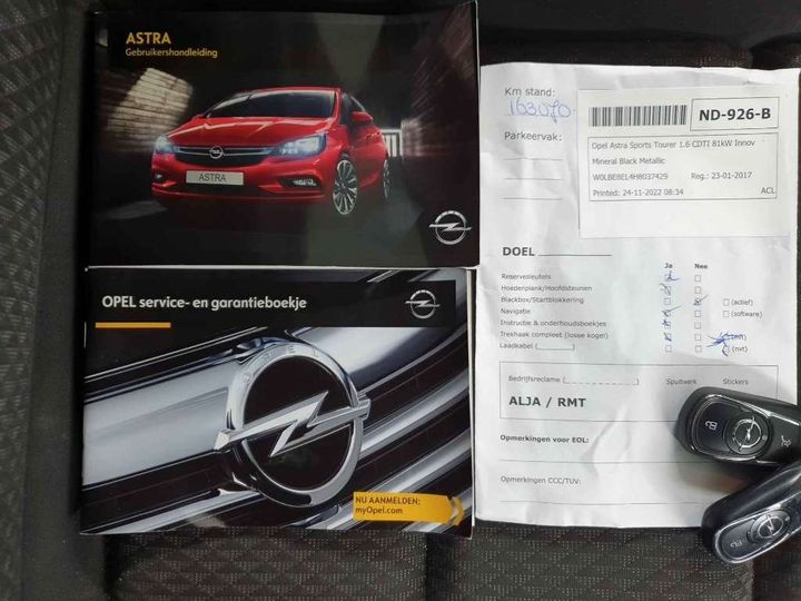 Photo 19 VIN: W0LBE8EL4H8037429 - OPEL ASTRA SPORTS TOURER 