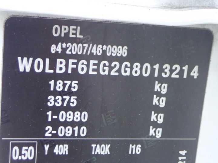 Photo 13 VIN: W0LBF6EG2G8013214 - OPEL ASTRA 5P 