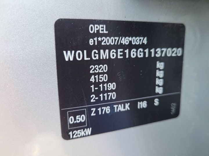 Photo 11 VIN: W0LGM6E16G1137020 - OPEL INSIGNIA 