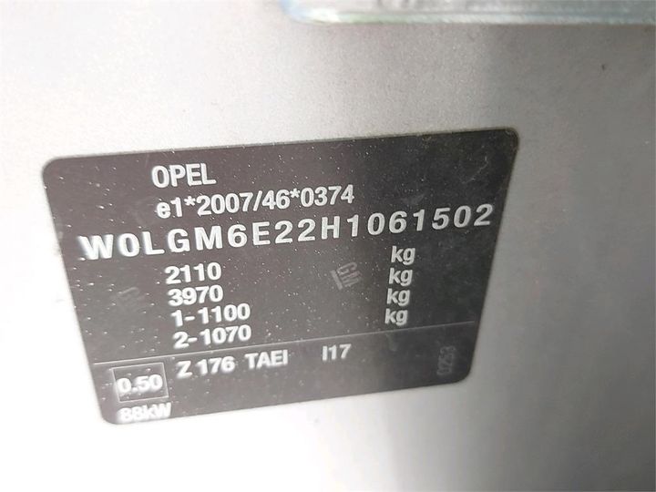 Photo 7 VIN: W0LGM6E22H1061502 - OPEL INSIGNIA 