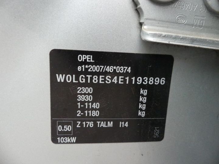 Photo 5 VIN: W0LGT8ES4E1193896 - OPEL INSIGNIA 