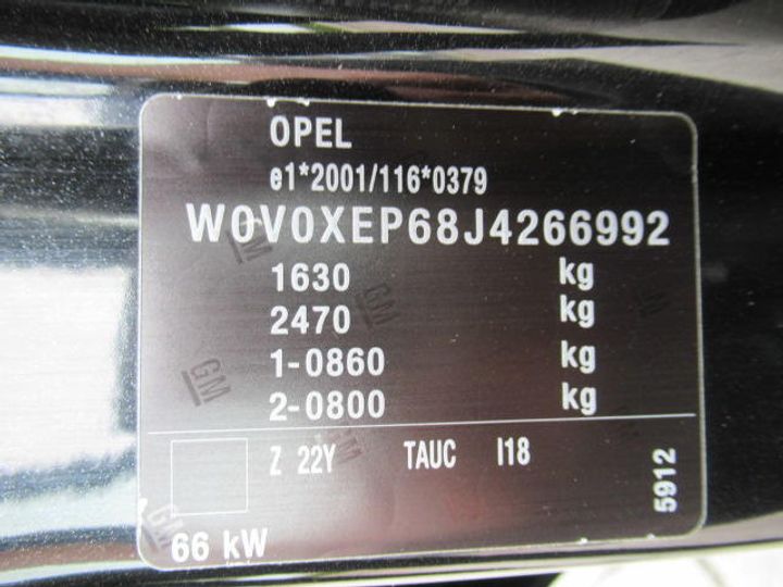 Photo 20 VIN: W0V0XEP68J4266992 - OPEL CORSA HATCHBACK 