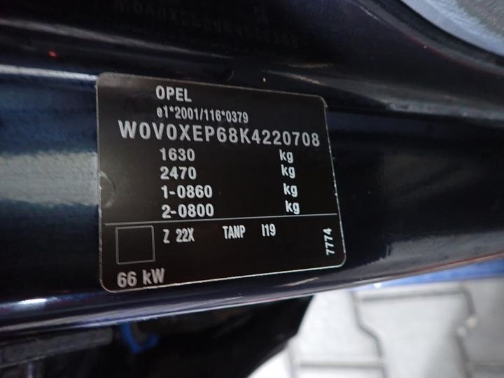 Photo 9 VIN: W0V0XEP68K4220708 - OPEL CORSA 