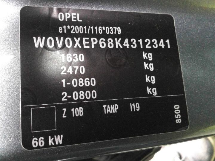 Photo 8 VIN: W0V0XEP68K4312341 - OPEL CORSA 