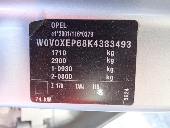 Photo 5 VIN: W0V0XEP68K4383493 - OPEL CORSA 