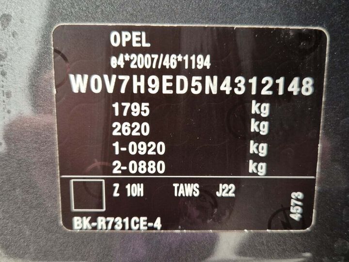 Photo 25 VIN: W0V7H9ED5N4312148 - OPEL CROSSLAND 