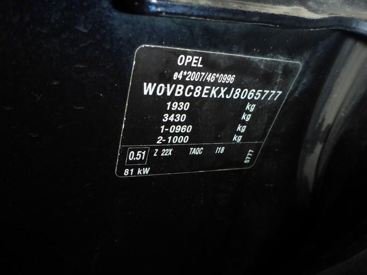 Photo 11 VIN: W0VBC8EKXJ8065777 - OPEL ASTRA 